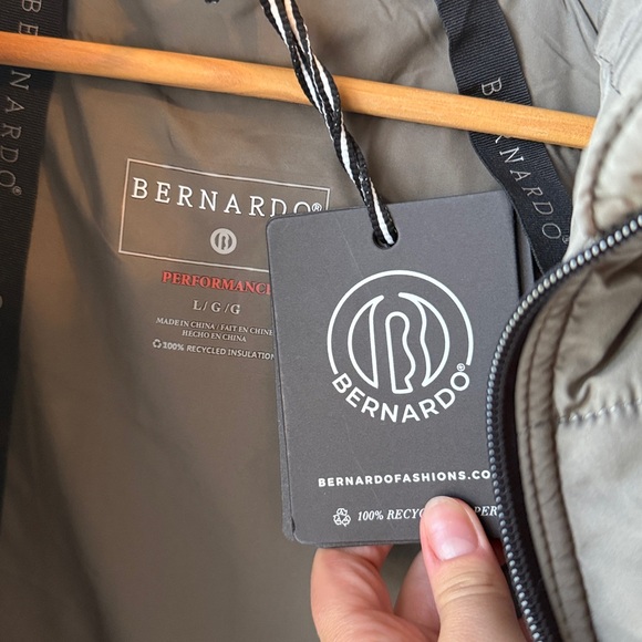 Bernardo‎ Hooded Quilted Puffer Coat Water Repellent NEW! - Picture 6 of 14